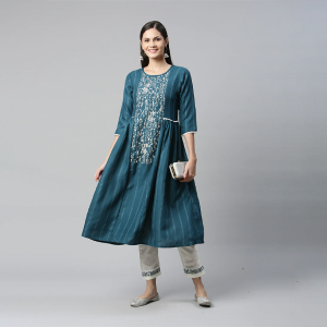 Silk Kurta Pant Set