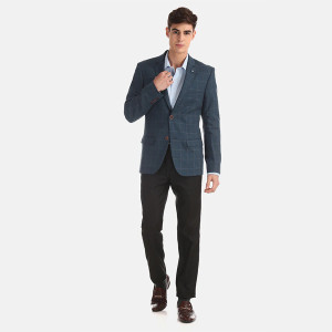 Checkered Formal Blazer